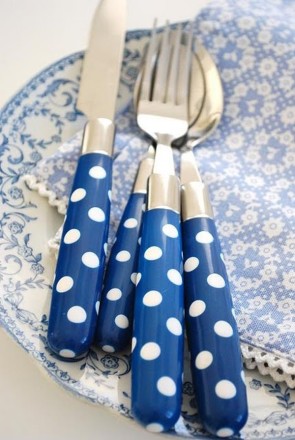 polka dots blog silverware